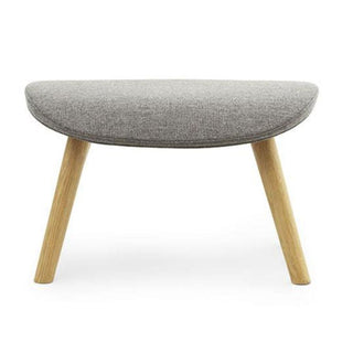 Normann Copenhagen Hyg footstool upholstery fabric with oak structure - Buy now on ShopDecor - Discover the best products by NORMANN COPENHAGEN design